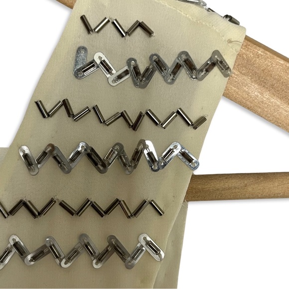 NWT PARKER Ivy Off-White Silver Beaded Mini Dress - Picture 10 of 11